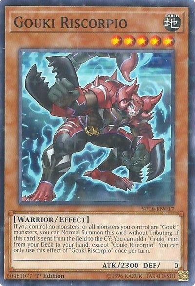 Gouki Riscorpio (Starfoil) (SP18-EN017) [Star Pack VRAINS]