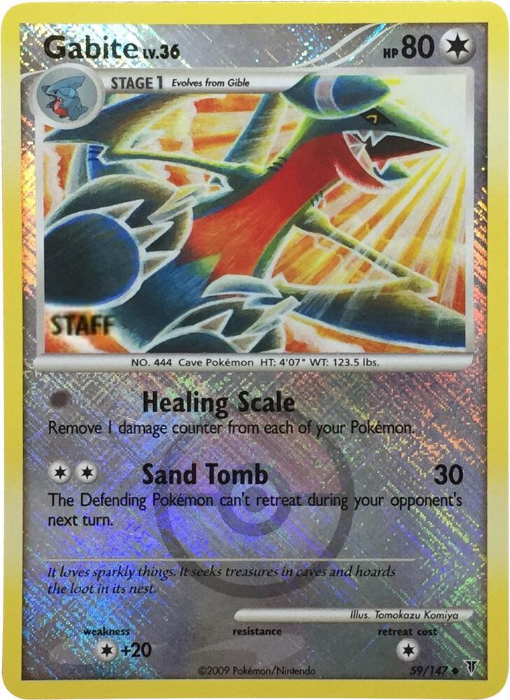 Gabite - 59/147 (Championship Promo) [Staff] (059/147) [League & Championship Cards]