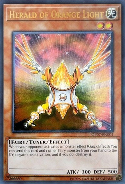 Herald of Orange Light (UTR) (OP07-EN001) [OTS Tournament Pack 7]