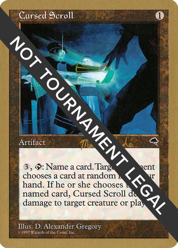 Cursed Scroll - 1999 Matt Linde (TMP) [World Championship Decks]