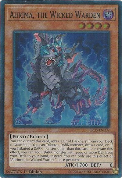 Ahrima, the Wicked Warden (SR06-EN002) [Structure Deck: Lair of Darkness]