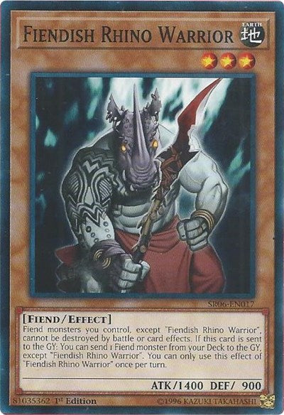 Fiendish Rhino Warrior (SR06-EN017) [Structure Deck: Lair of Darkness]