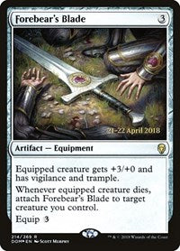 Forebear's Blade (214) [Prerelease Cards]