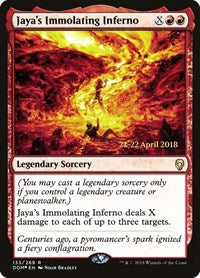 Jaya's Immolating Inferno (133) [Prerelease Cards]