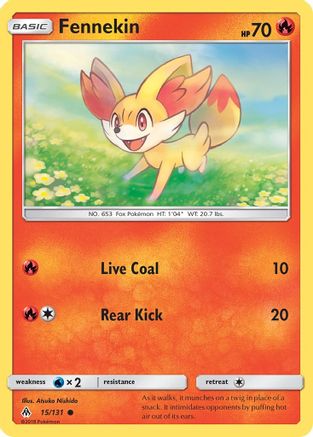 Fennekin (15) 015/131  SM  Forbidden Light - Common