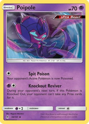 Poipole 055/131  - Reverse Holofoil SM  Forbidden Light - Uncommon