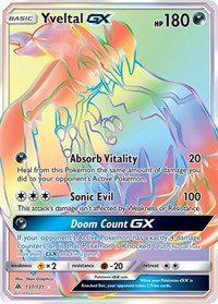 Yveltal GX (Secret) (137/131) [SM - Forbidden Light]