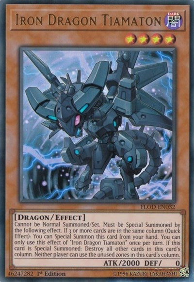 Iron Dragon Tiamaton (FLOD-EN032) [Flames of Destruction]