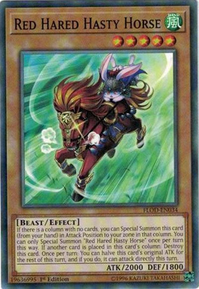 Red Hared Hasty Horse (FLOD-EN034) [Flames of Destruction]