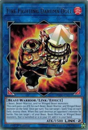 Fire Fighting Daruma Doll (FLOD-EN051) - Flames of Destruction Unlimited
