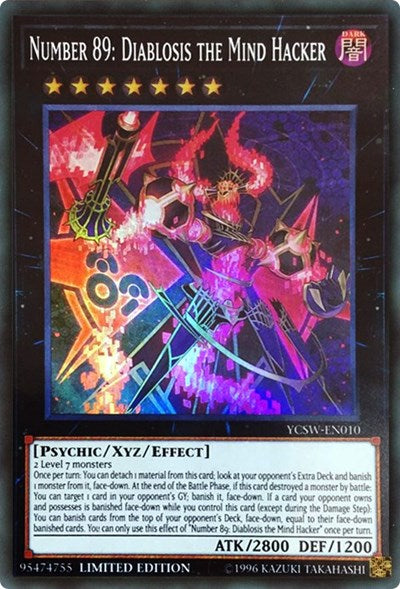 Number 89: Diablosis the Mind Hacker (YCSW-EN010) [Yu-Gi-Oh! Championship Series Prize Cards]