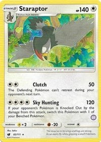 Staraptor (22) (83/111) [SM Trainer Kit: Alolan Sandslash & Alolan Ninetales]
