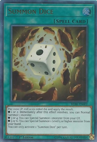 Summon Dice (BLRR-EN002) [Battles of Legend: Relentless Revenge]