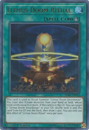 Litmus Doom Ritual (BLRR-EN014) - Battles of Legend: Relentless Revenge 1st Edition