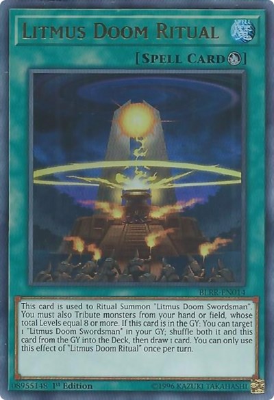 Litmus Doom Ritual (BLRR-EN014) [Battles of Legend: Relentless Revenge]