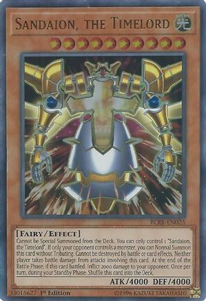 Sandaion, the Timelord (BLRR-EN025) - Battles of Legend: Relentless Revenge 1st Edition