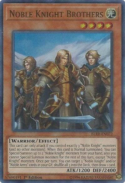 Noble Knight Brothers (BLRR-EN072) [Battles of Legend: Relentless Revenge]