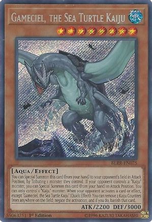 Gameciel, the Sea Turtle Kaiju (BLRR-EN075) - Battles of Legend: Relentless Revenge 1st Edition