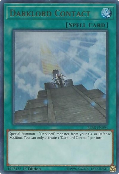 Darklord Contact (BLRR-EN094) [Battles of Legend: Relentless Revenge]