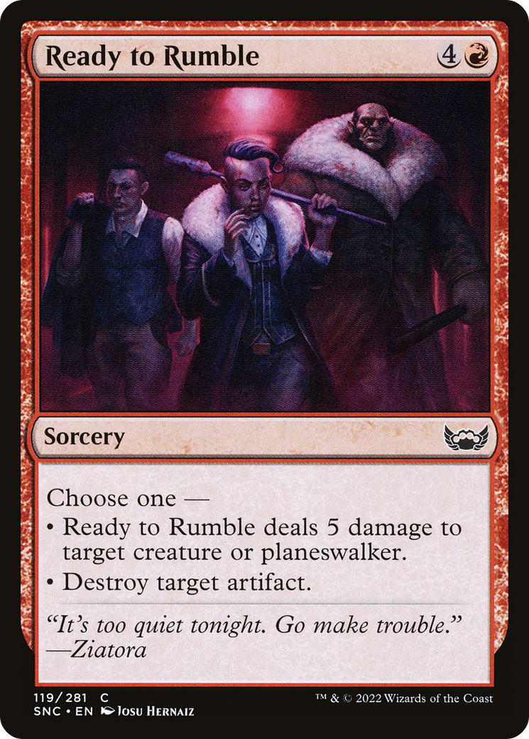 Ready to Rumble (SNC-119) - Streets of New Capenna Foil
