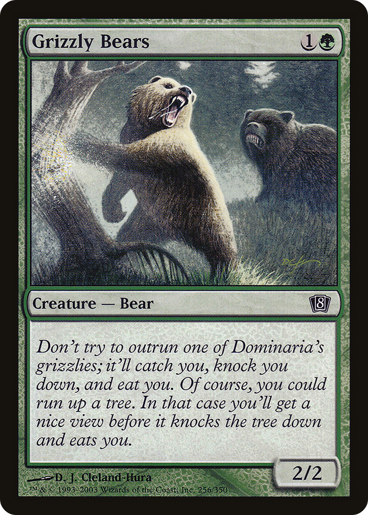 Grizzly Bears (8ED-256★) - 8th Edition Foil