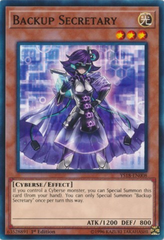 Backup Secretary (YS18-EN008) [Starter Deck: Codebreaker]