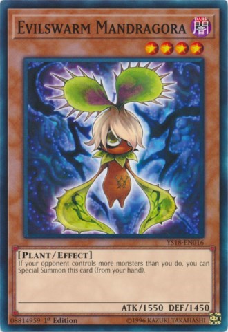 Evilswarm Mandragora (YS18-EN016) [Starter Deck: Codebreaker]