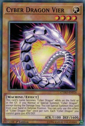 Cyber Dragon Vier (CYHO-EN014) - Cybernetic Horizon 1st Edition