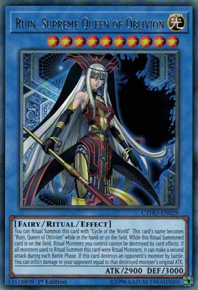 Ruin, Supreme Queen of Oblivion (CYHO-EN029) [Cybernetic Horizon]