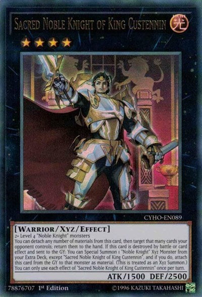 Sacred Noble Knight of King Custennin (CYHO-EN089) [Cybernetic Horizon]