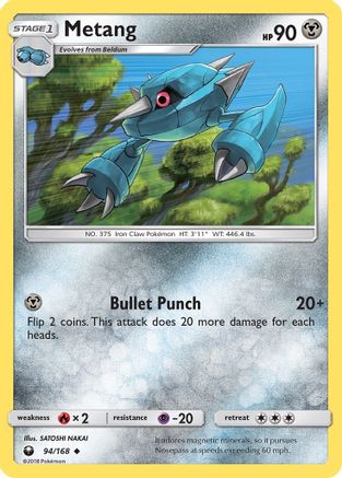 Metang 094  - Reverse Holofoil SM  Celestial Storm - Uncommon