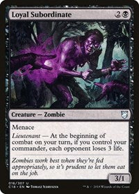 Loyal Subordinate (16) [Commander 2018]