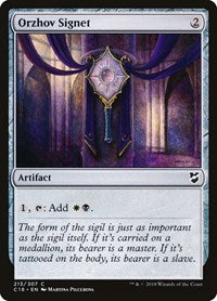Orzhov Signet (213) [Commander 2018]