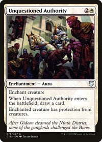 Unquestioned Authority (78) [Commander 2018]