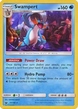 Swampert 035/168  - Holofoil Deck Exclusives - Holo Rare