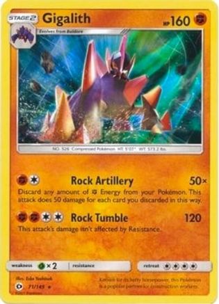 Gigalith 071/149  - Holofoil Blister Exclusives - Promo