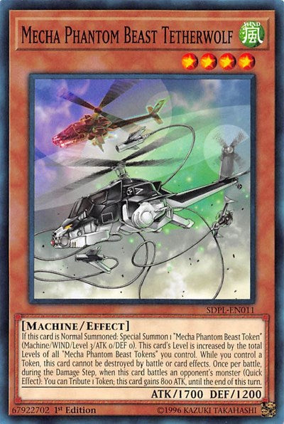 Mecha Phantom Beast Tetherwolf (SDPL-EN011) [Structure Deck: Powercode Link]