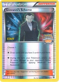 Giovanni's Scheme - 138/162 (Regional Championships) [Staff] (138/165) [League & Championship Cards]