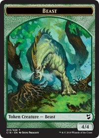 Beast (013) // Plant Double-Sided Token (13 // 17) [Commander 2018]