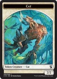 Cat // Soldier Double-Sided Token (5 // 6) [Commander 2018]