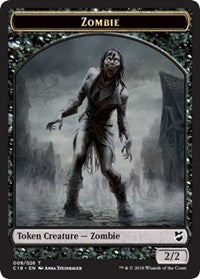 Zombie // Angel Double-Sided Token (9 // 3) [Commander 2018]