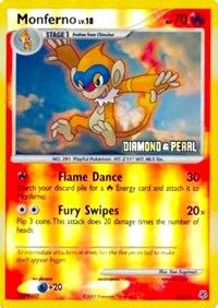 Monferno - 56/130 [Diamond & Pearl] (056/130) [Burger King Promos]