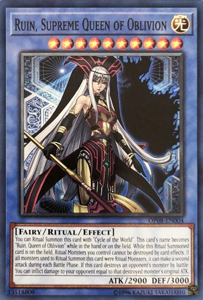 Ruin, Supreme Queen of Oblivion (OP08-EN004) [OTS Tournament Pack 8]