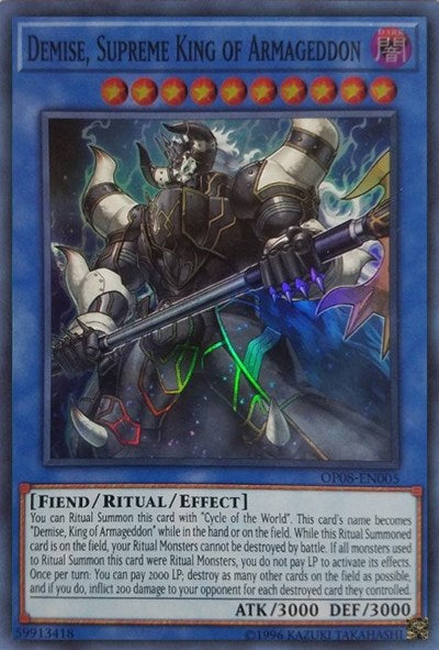 Demise, Supreme King of Armageddon (OP08-EN005) [OTS Tournament Pack 8]