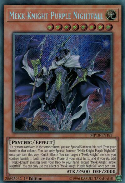 Mekk-Knight Purple Nightfall (MP18-EN183) [2018 Mega-Tins Mega Pack]
