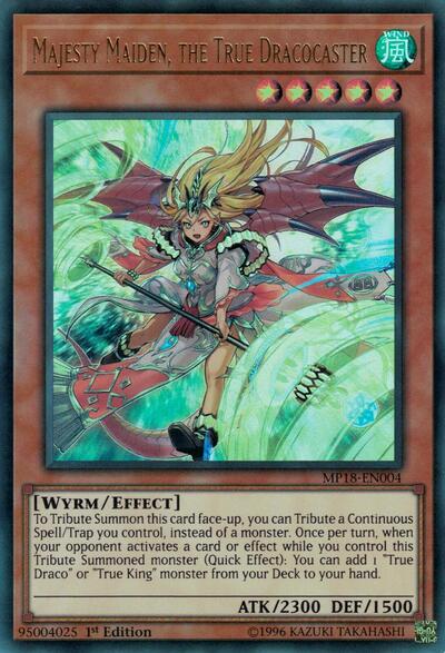 Majesty Maiden, the True Dracocaster (MP18-EN004) [2018 Mega-Tins Mega Pack]