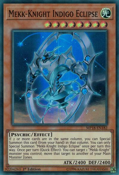 Mekk-Knight Indigo Eclipse (MP18-EN182) [2018 Mega-Tins Mega Pack]