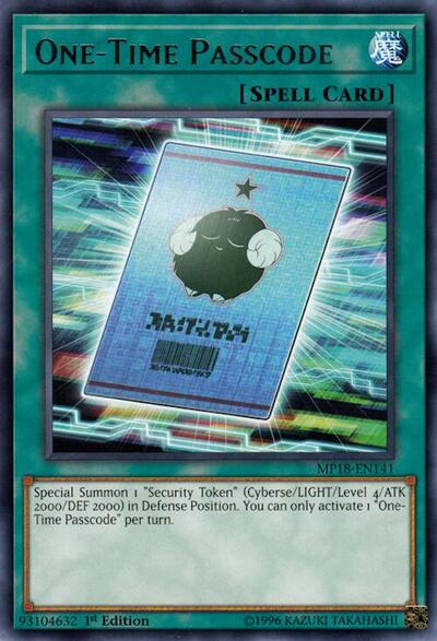 One-Time Passcode (MP18-EN141) [2018 Mega-Tins Mega Pack]