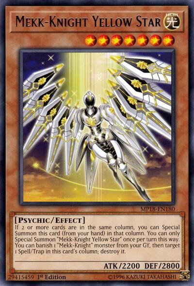 Mekk-Knight Yellow Star (MP18-EN180) [2018 Mega-Tins Mega Pack]