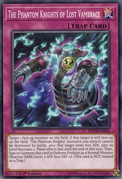 The Phantom Knights of Lost Vambrace (MP18-EN021) [2018 Mega-Tins Mega Pack]